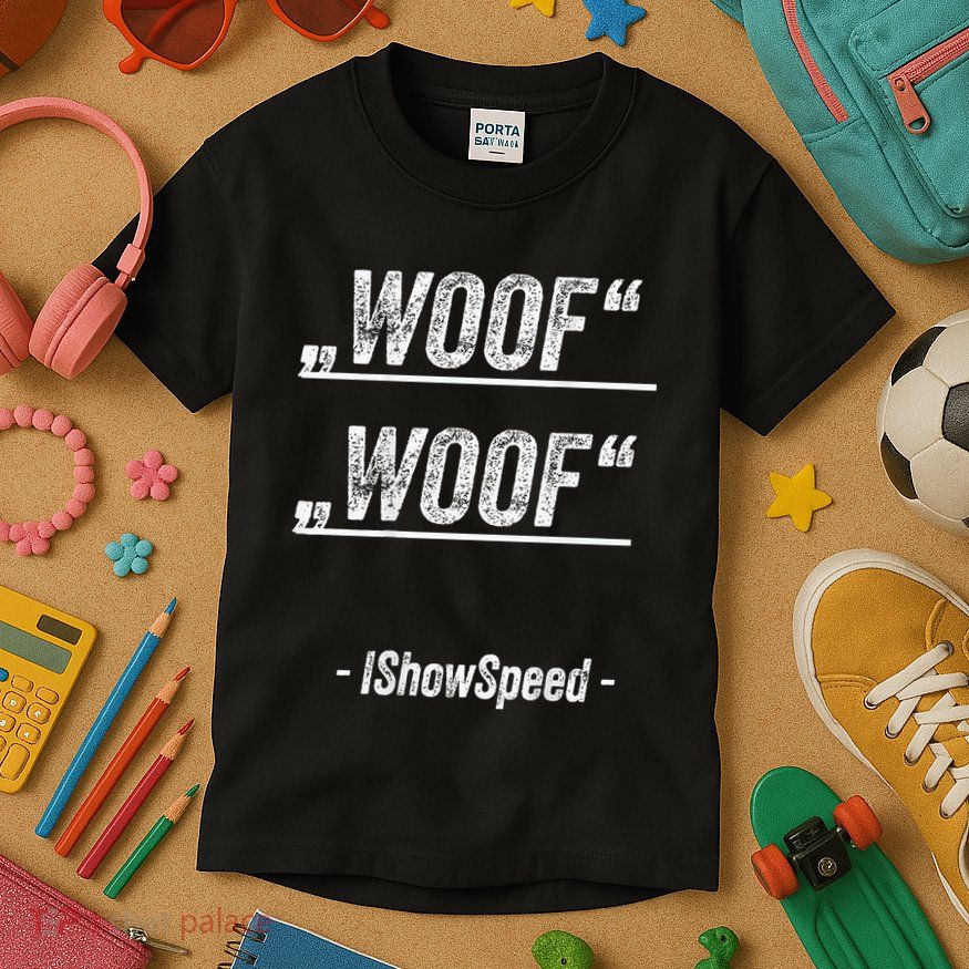 Ishowspeed Wof Woof Streamer Fan Kids T-Shirt