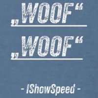 Ishowspeed Wof Woof Streamer Fan Garment-Dyed Sweatshirt