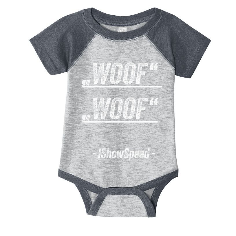 Ishowspeed Wof Woof Streamer Fan Infant Baby Jersey Bodysuit