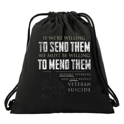 If We're Willing To Send Them We Must Be Willing Drawstring Bag