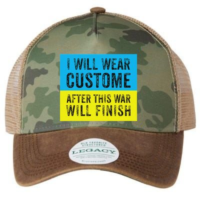I Will Wear Costume After This War Will Finish Zelensky Legacy Tie Dye Trucker Hat