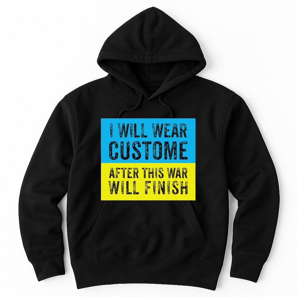 I Will Wear Costume After This War Will Finish Zelensky Hoodie