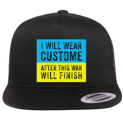 I Will Wear Costume After This War Will Finish Zelensky Flatbill Hat