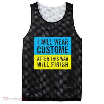 I Will Wear Costume After This War Will Finish Zelensky Mesh Reversible Basketball Jersey Tank