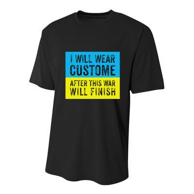 I Will Wear Costume After This War Will Finish Zelensky Youth Performance Sprint T-Shirt