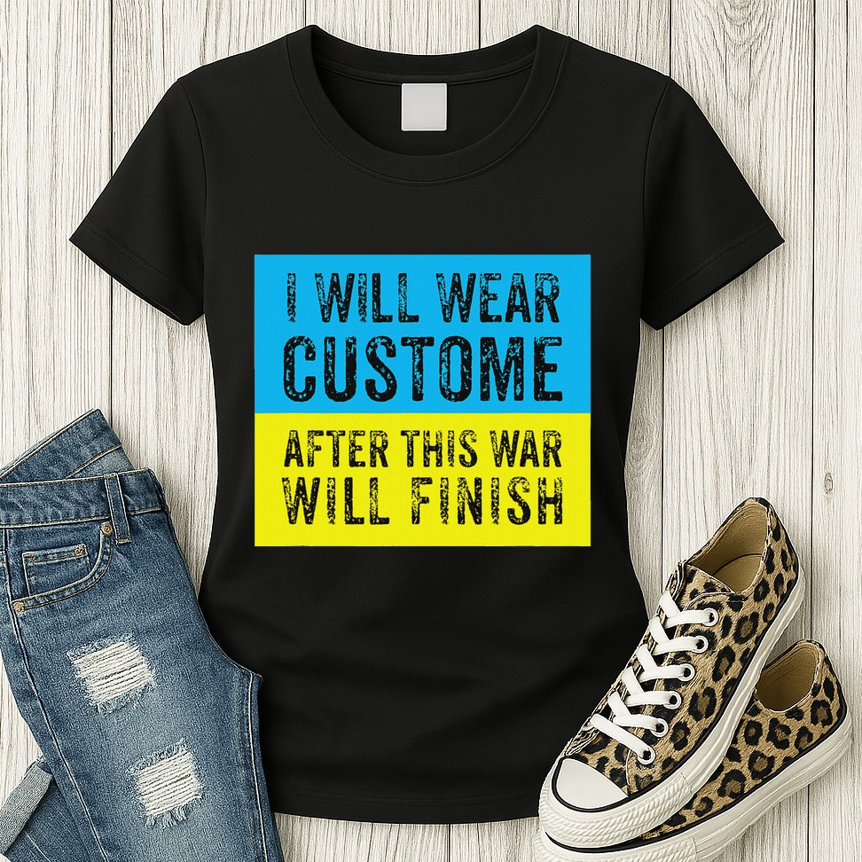 I Will Wear Costume After This War Will Finish Zelensky Womens T-Shirt
