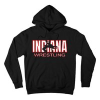 Indiana Wrestler Wrestling Team State Pride Gift Hoodie