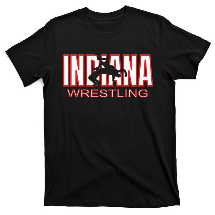 Indiana Wrestler Wrestling Team State Pride Gift T-Shirt