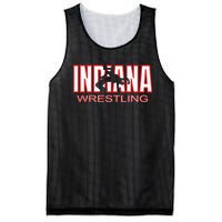 Indiana Wrestler Wrestling Team State Pride Gift Mesh Reversible Basketball Jersey Tank