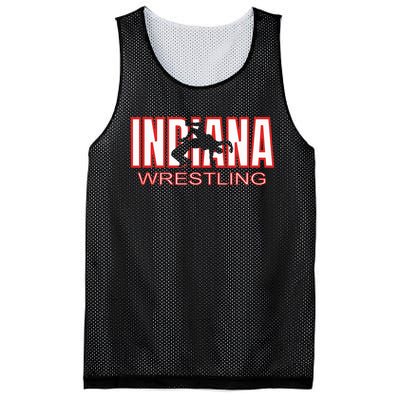 Indiana Wrestler Wrestling Team State Pride Gift Mesh Reversible Basketball Jersey Tank