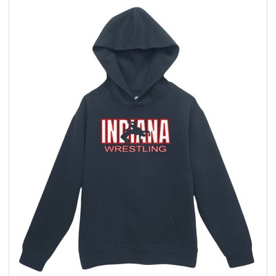 Indiana Wrestler Wrestling Team State Pride Gift Urban Pullover Hoodie