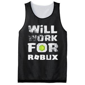 I Will Work For Robux Saying For The Blockchain And Token Mesh Reversible Basketball Jersey Tank