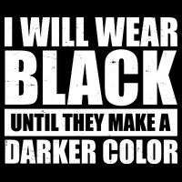 I Will Wear Black Until They Make A Darker Color Full-Length Apron With Pockets