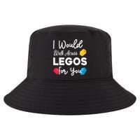 I Would Walk On Legos For You, mom life, Legos lover Cool Comfort Performance Bucket Hat