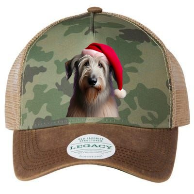 Irish Wolfhound With Santa Hat Christmas Dog Owner Lover Mom Gift Legacy Tie Dye Trucker Hat