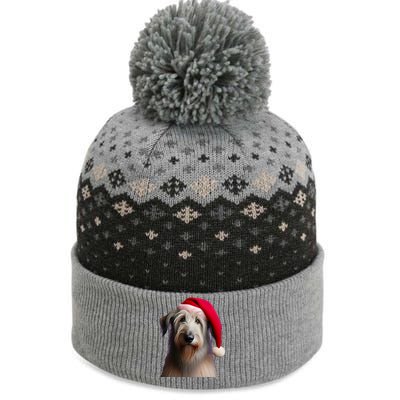 Irish Wolfhound With Santa Hat Christmas Dog Owner Lover Mom Gift The Baniff Cuffed Pom Beanie