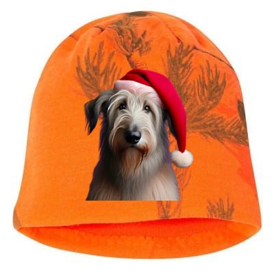 Irish Wolfhound With Santa Hat Christmas Dog Owner Lover Mom Gift Kati - Camo Knit Beanie