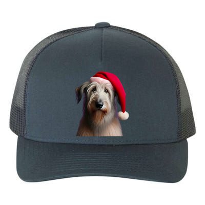 Irish Wolfhound With Santa Hat Christmas Dog Owner Lover Mom Gift Yupoong Adult 5-Panel Trucker Hat