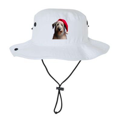 Irish Wolfhound With Santa Hat Christmas Dog Owner Lover Mom Gift Legacy Cool Fit Booney Bucket Hat