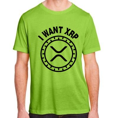 I Want Xrp Crypto Currency XRP Cryptocurrency Adult ChromaSoft Performance T-Shirt