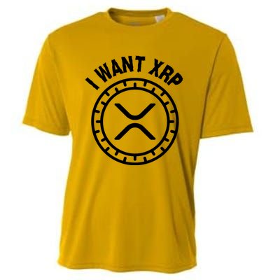 I Want Xrp Crypto Currency XRP Cryptocurrency Cooling Performance Crew T-Shirt