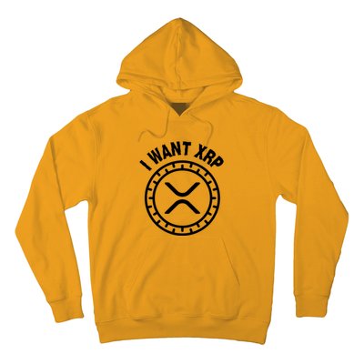 I Want Xrp Crypto Currency XRP Cryptocurrency Hoodie