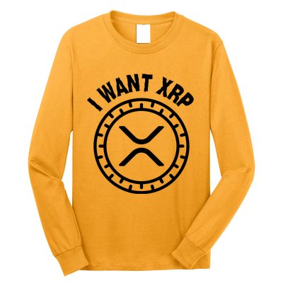 I Want Xrp Crypto Currency XRP Cryptocurrency Long Sleeve Shirt