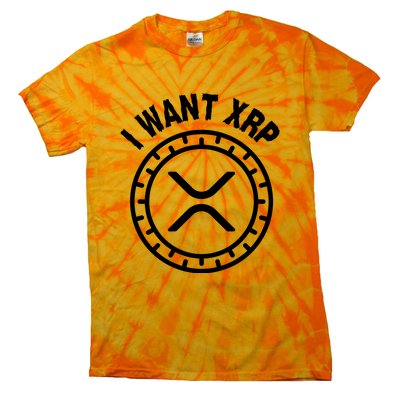 I Want Xrp Crypto Currency XRP Cryptocurrency Tie-Dye T-Shirt