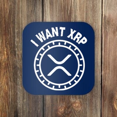 I Want Xrp Crypto Currency XRP Cryptocurrency Coaster