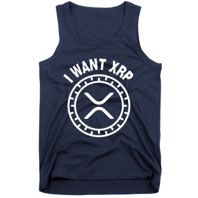 I Want Xrp Crypto Currency XRP Cryptocurrency Tank Top