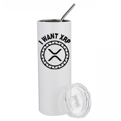 I Want Xrp Crypto Currency XRP Cryptocurrency Stainless Steel Tumbler