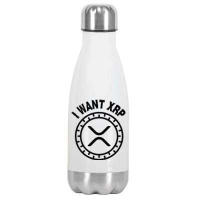 I Want Xrp Crypto Currency XRP Cryptocurrency Stainless Steel Insulated Water Bottle