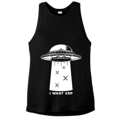 I Want Xrp Ripple Token Crypto Coin Millionaire Cool Gift Ladies PosiCharge Tri-Blend Wicking Tank