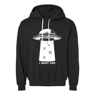 I Want Xrp Ripple Token Crypto Coin Millionaire Cool Gift Garment-Dyed Fleece Hoodie