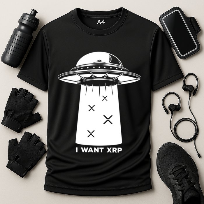 I Want Xrp Ripple Token Crypto Coin Millionaire Cool Gift Performance Shirt