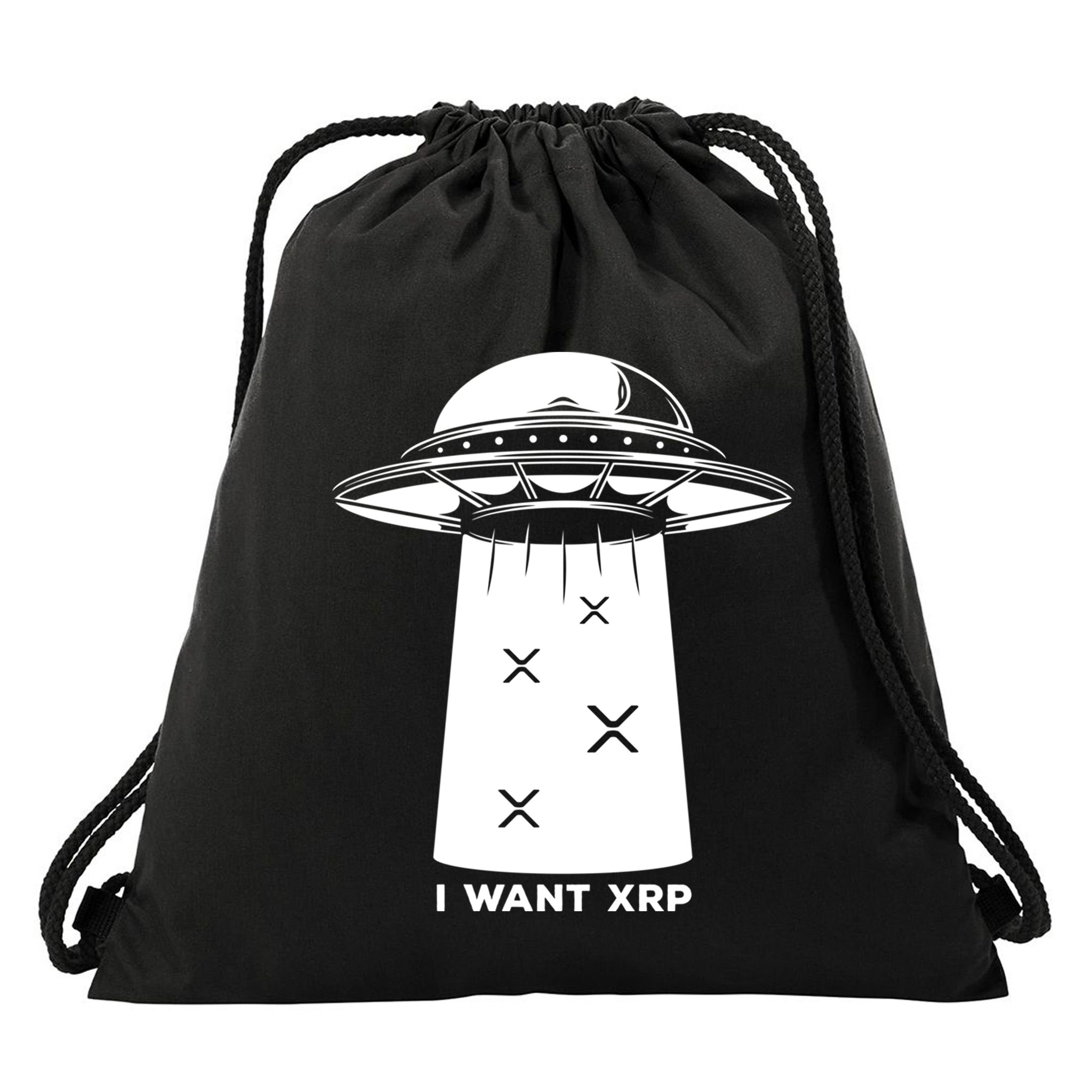 I Want Xrp Ripple Token Crypto Coin Millionaire Cool Gift Drawstring Bag