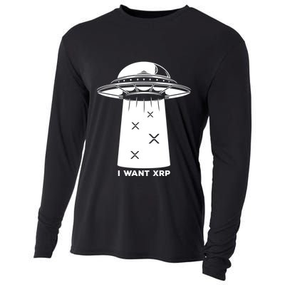 I Want Xrp Ripple Token Crypto Coin Millionaire Cool Gift Cooling Performance Long Sleeve Crew