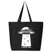 I Want Xrp Ripple Token Crypto Coin Millionaire Cool Gift 25L Jumbo Tote