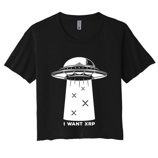 I Want Xrp Ripple Token Crypto Coin Millionaire Cool Gift Crop Top