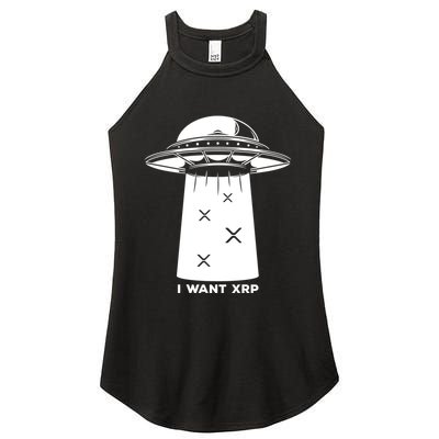 I Want Xrp Ripple Token Crypto Coin Millionaire Cool Gift Women's Perfect Tri Rocker Tank