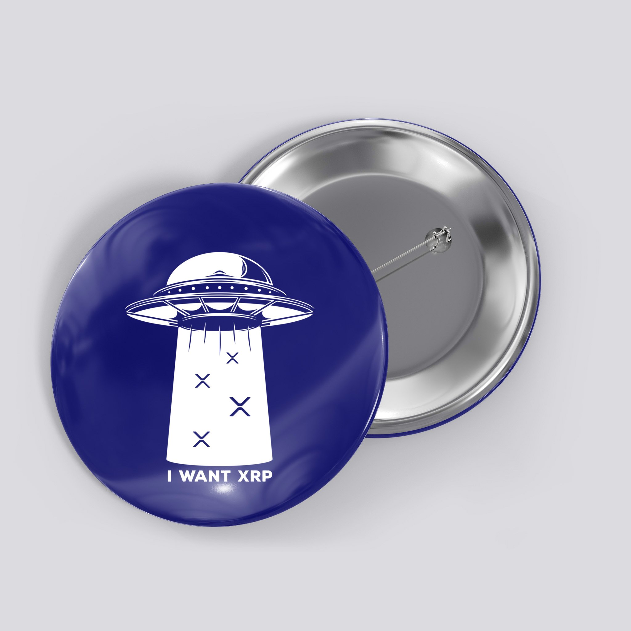 I Want Xrp Ripple Token Crypto Coin Millionaire Cool Gift Button