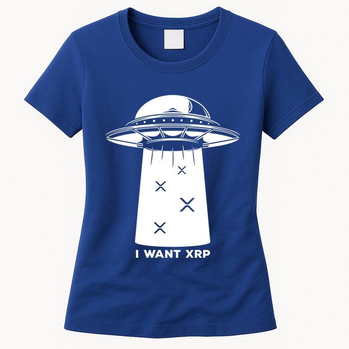 I Want Xrp Ripple Token Crypto Coin Millionaire Cool Gift Womens T-Shirt