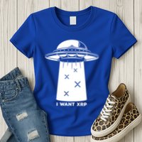 I Want Xrp Ripple Token Crypto Coin Millionaire Cool Gift Womens T-Shirt