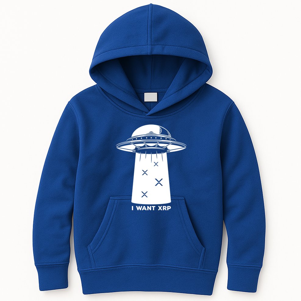 I Want Xrp Ripple Token Crypto Coin Millionaire Cool Gift Kids Hoodie