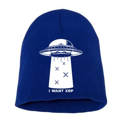 I Want Xrp Ripple Token Crypto Coin Millionaire Cool Gift Short Acrylic Beanie