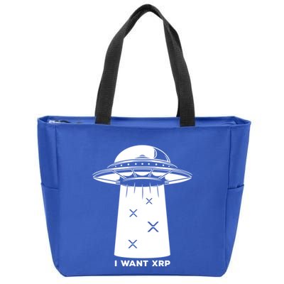 I Want Xrp Ripple Token Crypto Coin Millionaire Cool Gift Zip Tote Bag