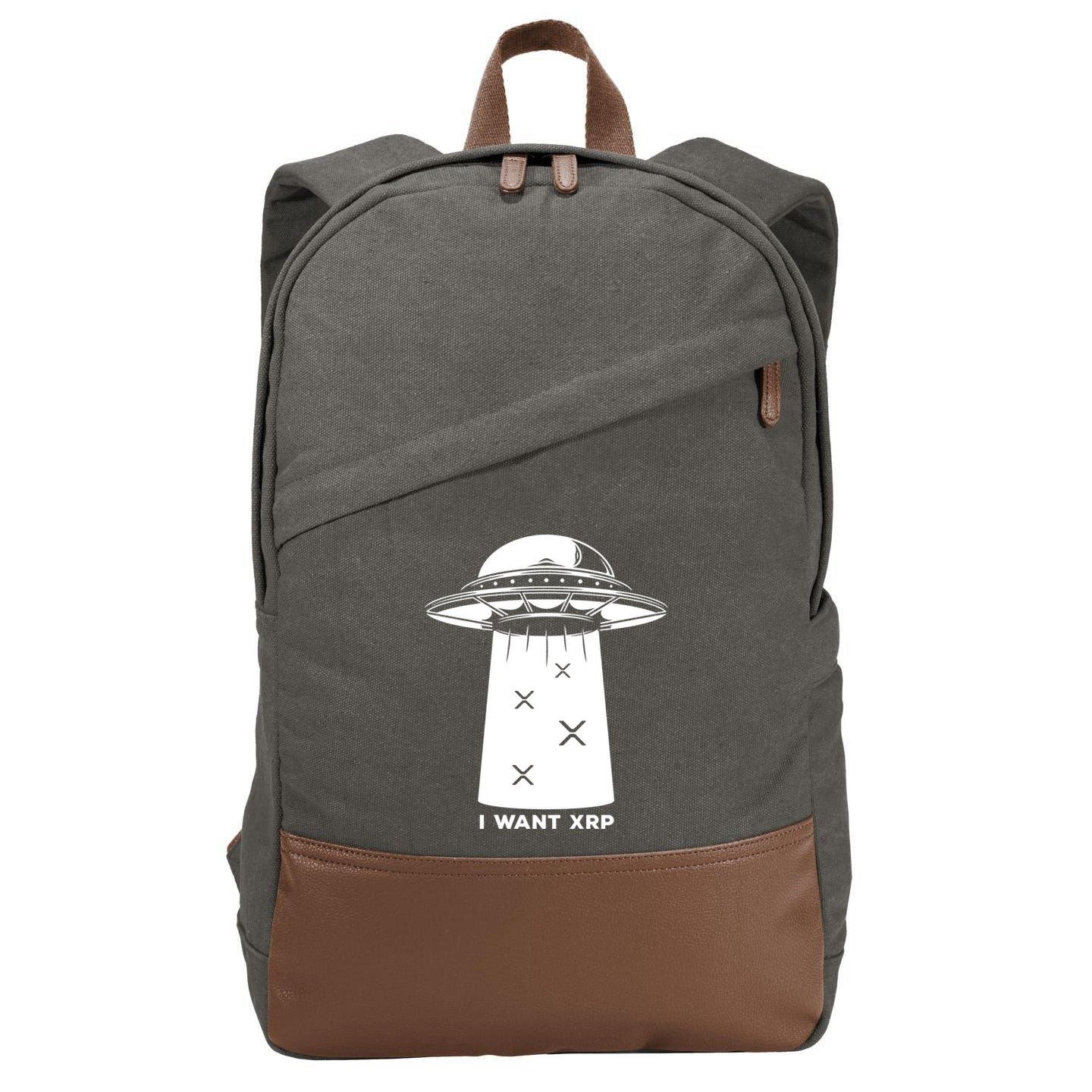 I Want Xrp Ripple Token Crypto Coin Millionaire Cool Gift Cotton Canvas Backpack