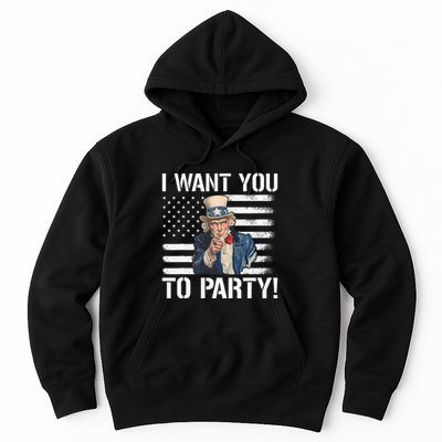 I Want You To Party Uncle Sam Funny Hoodie