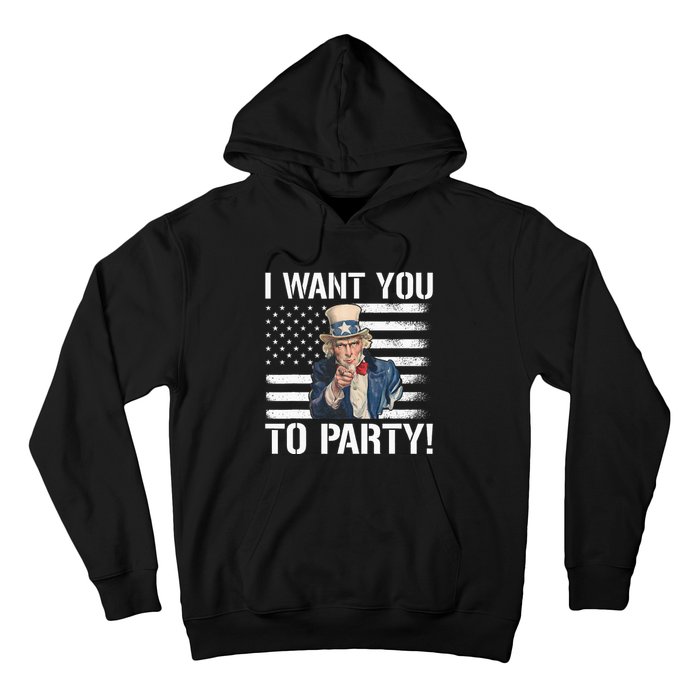 I Want You To Party Uncle Sam Funny Hoodie