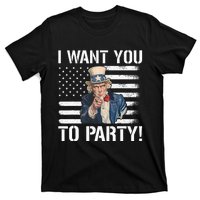 I Want You To Party Uncle Sam Funny T-Shirt